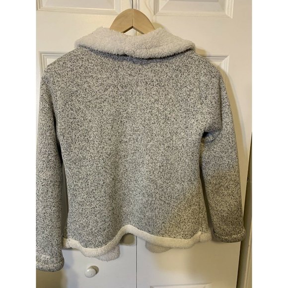 FREE COUNTRY Women's Sz 14/16 Vest Jacket Plush Fleece Gray white - Picture 7 of 7